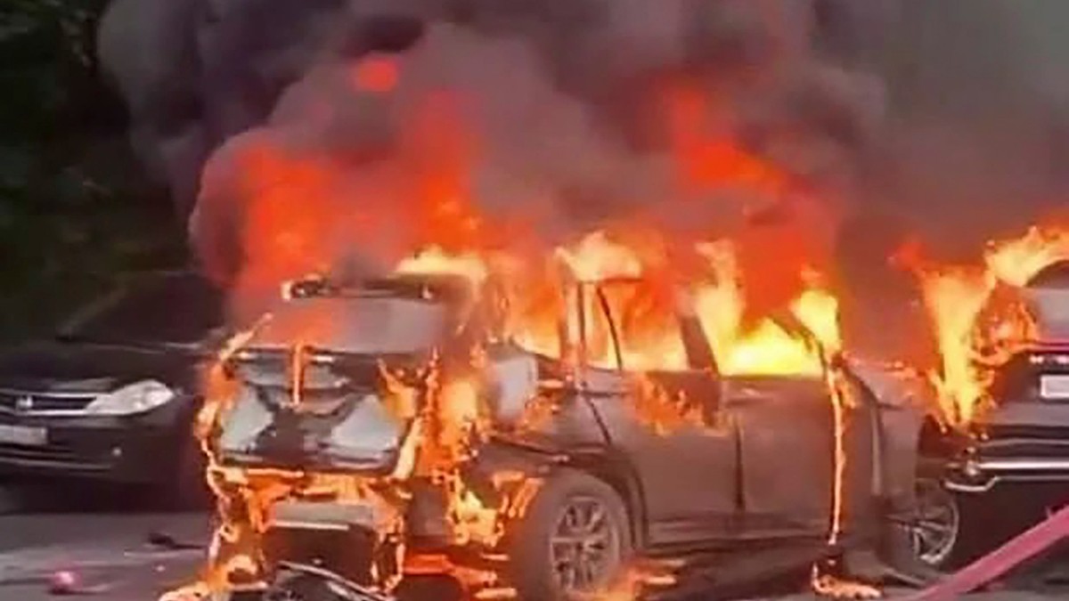 Eksplozija automobila-bombe u kojoj je stradao Damir Davidov kod Moskve