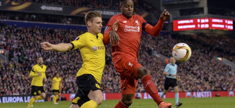 Liga Europy: Niesamowity mecz w Liverpoolu. Borussia prowadziła 2:0, a potem 3:1, ale przegrała i odpadła. WIDEO