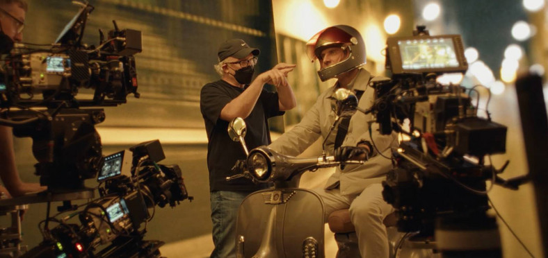 David Fincher i Michael Fassbender na planie "Zabójcy"