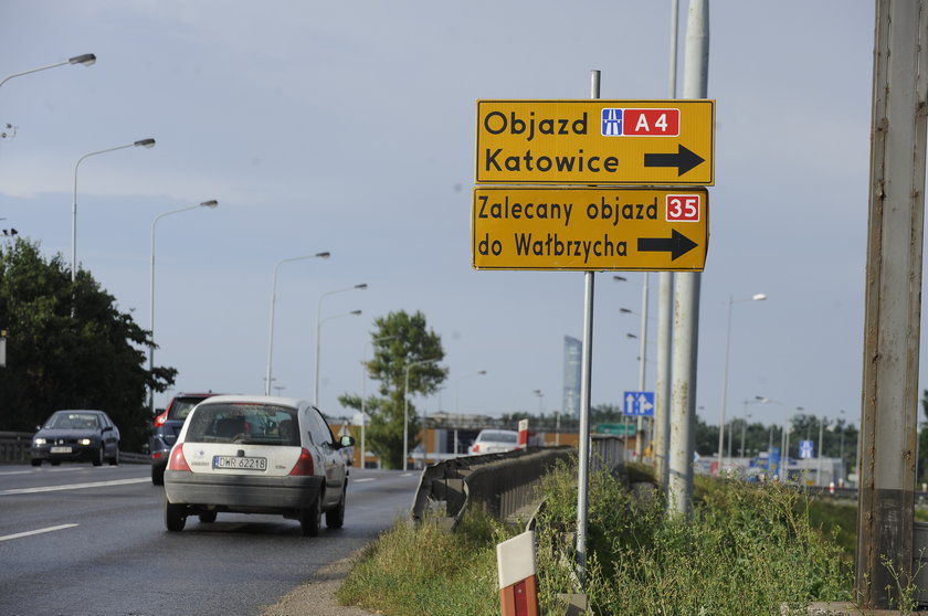 Remont i utrudnienia na A4 (Wrocław - Katowice)