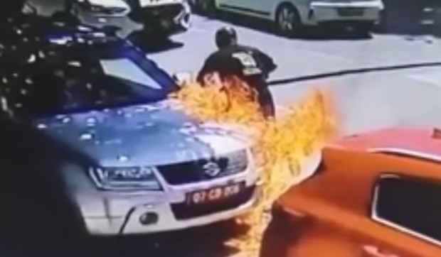 Paljenje automobila u Skoplju