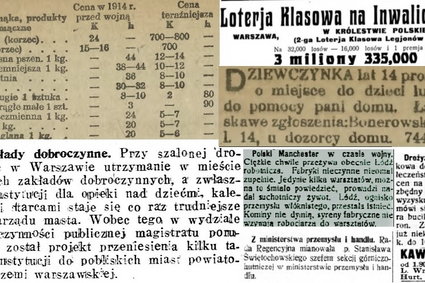 Wojna, drożyzna, strajki i spekulanci... O tym pisała prasa 100 lat temu