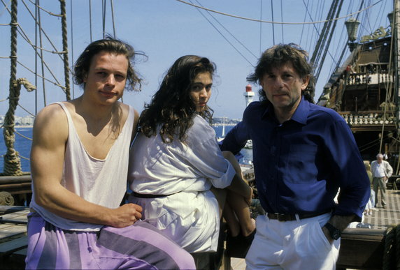 Chris Campion, Charlotte Lewis i Roman Polański w 1986 r.