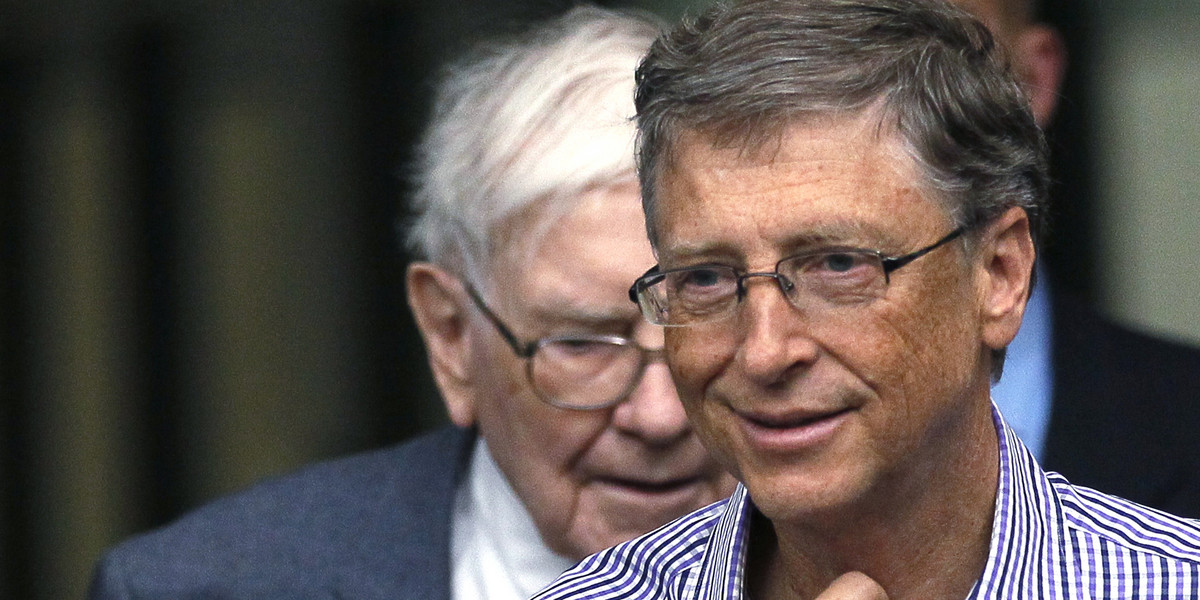 Bill Gates and Warren Buffett.