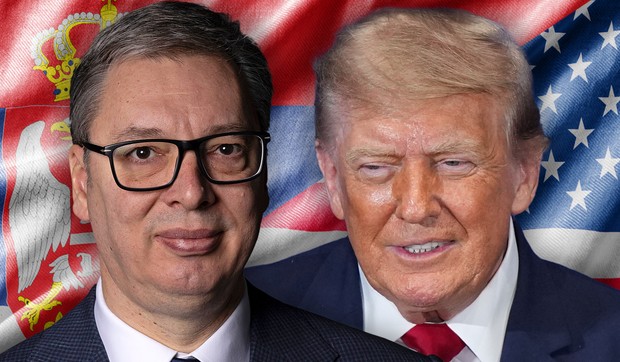 Aleksandar Vučić i Donald Tramp