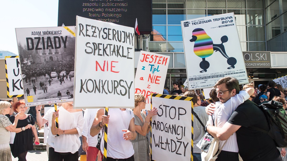 WROCŁAW TEATR POLSKI PROTEST KONFERENCJA (zespół teatru)