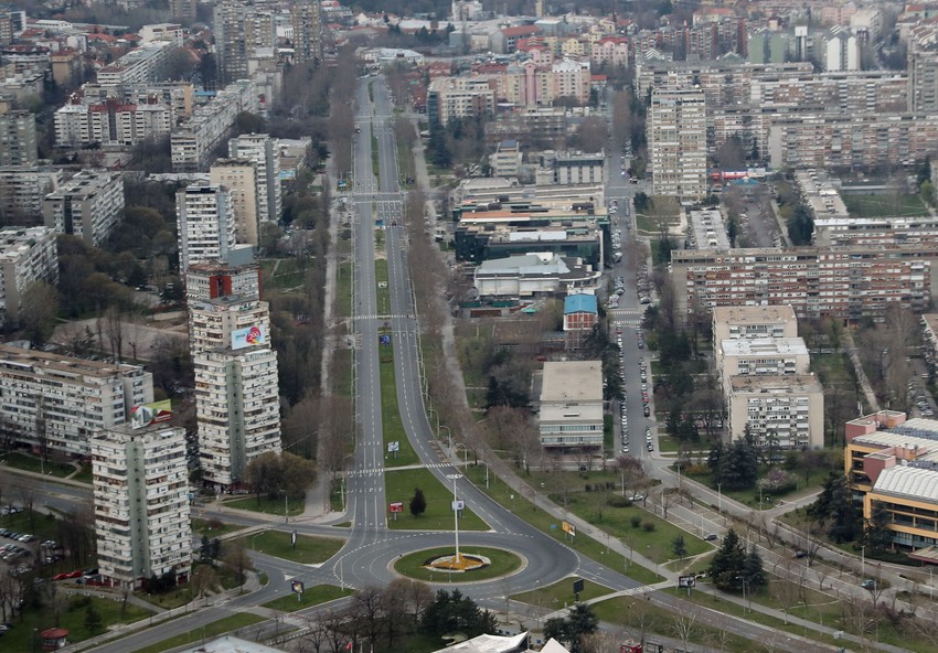 Beograd iz helikoptera vanredno stanje