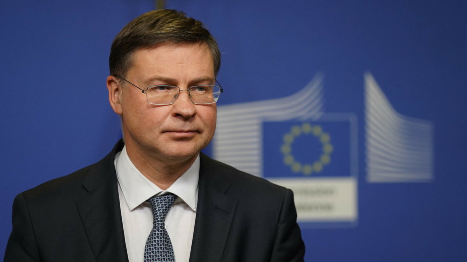 Wiceprzewodniczący Komisji Europejskiej odpowiedzialny za sprawy gospodarcze Valdis Dombrovskis.