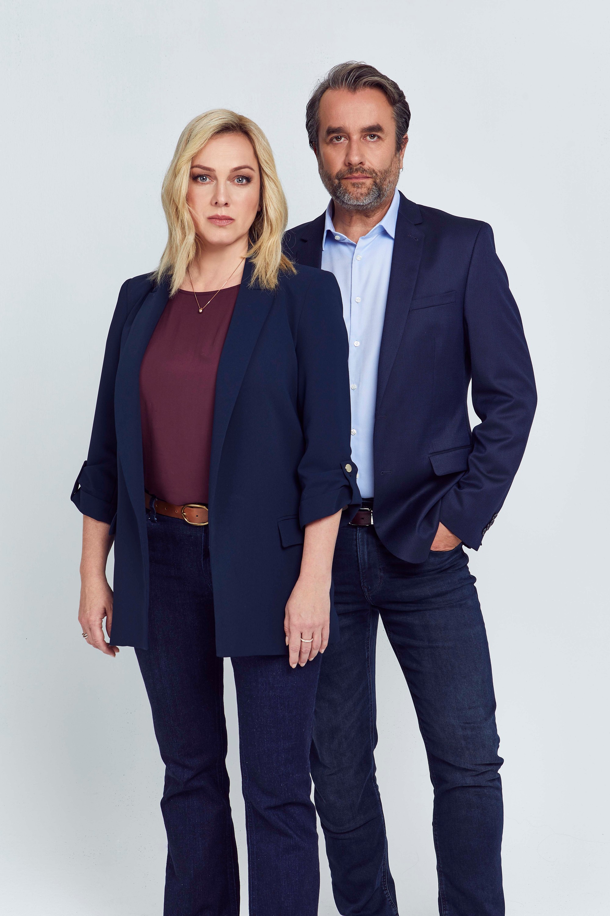 Dramatický seriál V zovretí - Monika Hilmerová a Vlado Kobielsky.