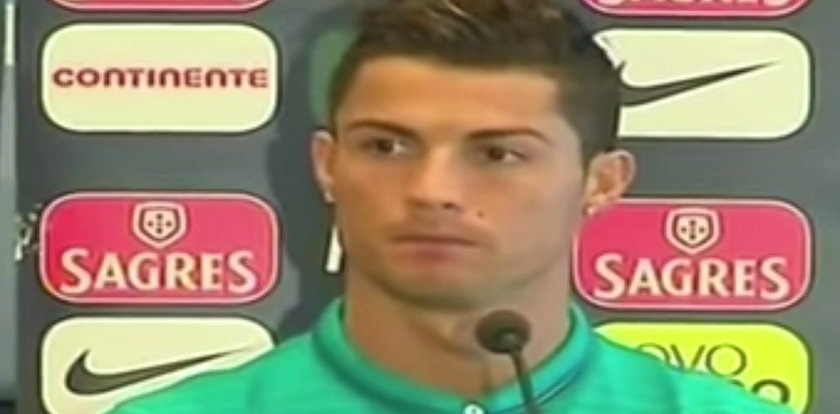 Cristiano Ronaldo zakpił z dziennikarki podczas konferencji! WIDEO