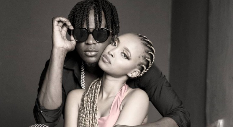 Singer Willy Paul with a video Vixen (Courtesy)