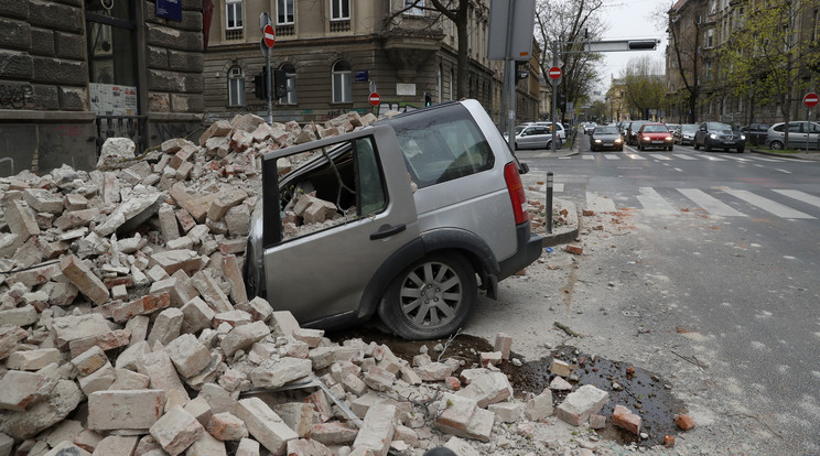Földrengés Horvátországban / Fotó: MTI/AP/Darko Bandic