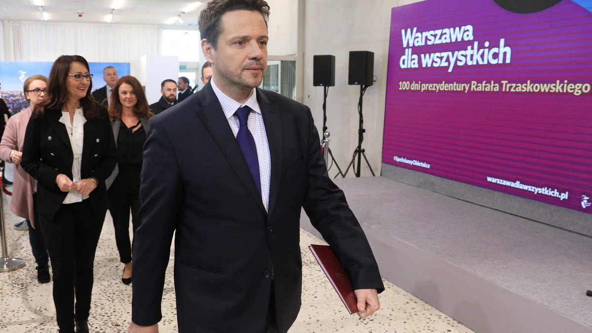 Warszawa: Rafał Trzaskowski podsumował 100 dni urzędowania