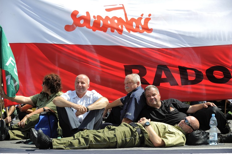 Protest służb mundurowych