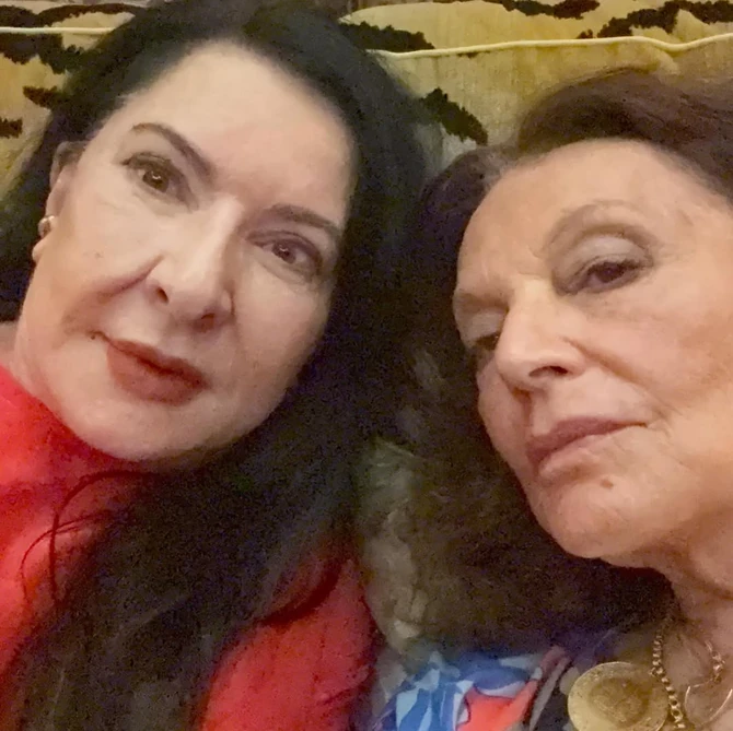 Marina Abramović i Dajana fon Firstenberg