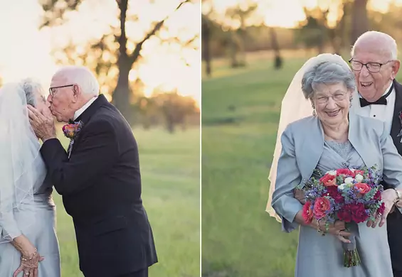 70 lat czekali na swoją sesję ślubną. W końcu się doczekali. Tacy zakochani ❤