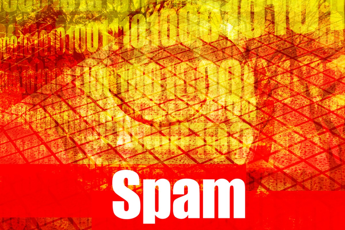 Tablica z napisem spam, mat. shutterstock