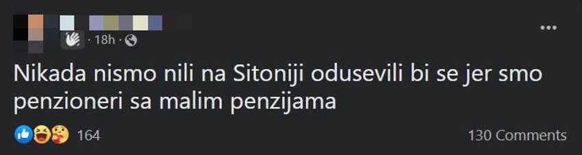 Penzionerka, Sitonija
