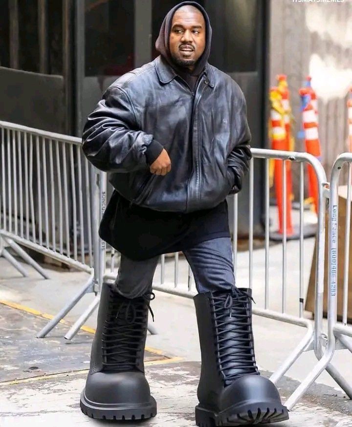 Kanye's boots are Balenciaga's [Twitter]