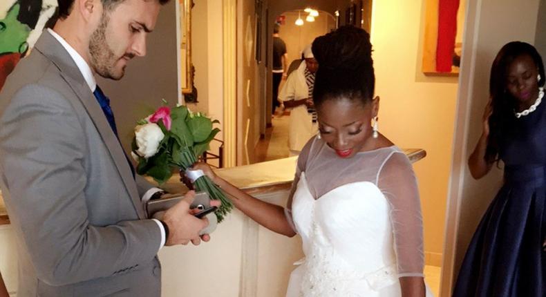 Tosyn Bucknor and Aurélien Boyer wed in France