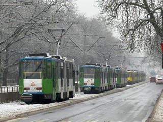 Wstrzymano wszystkie tramwaje. Szczecin nie razi sobie z fatalną pogodą