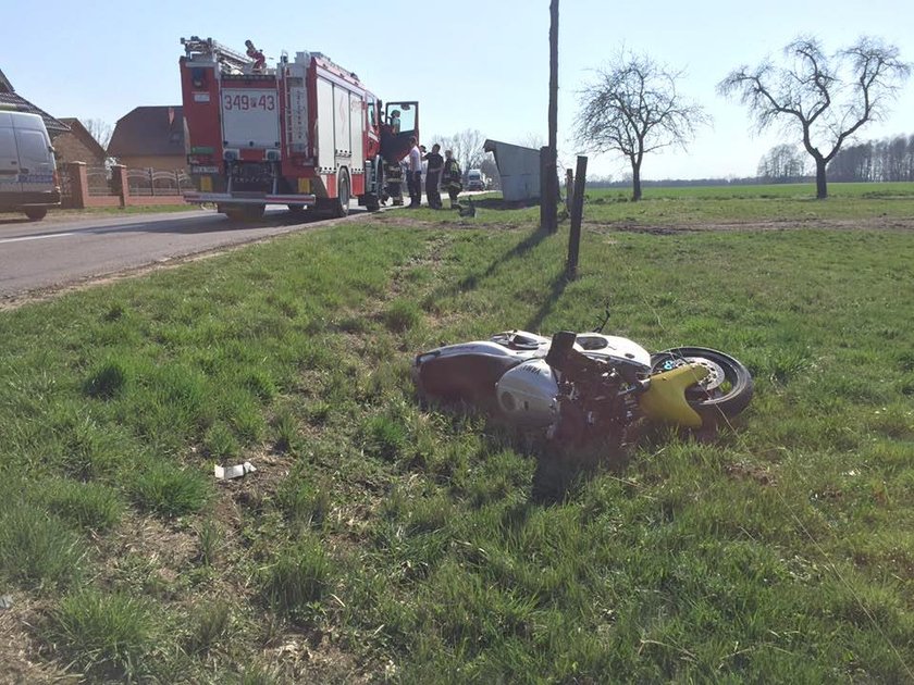 Tragiczny wypadek. Zginął młody motocyklista