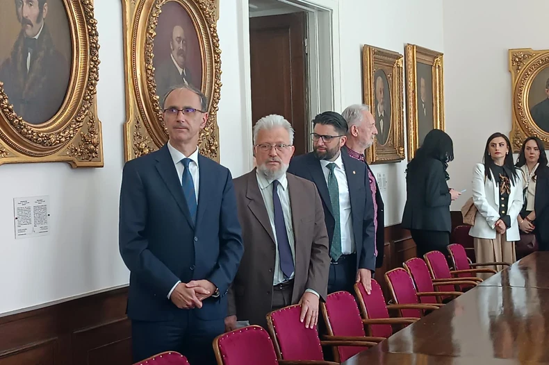 Premijer Đuro Macut u poseti Matici srpskoj 