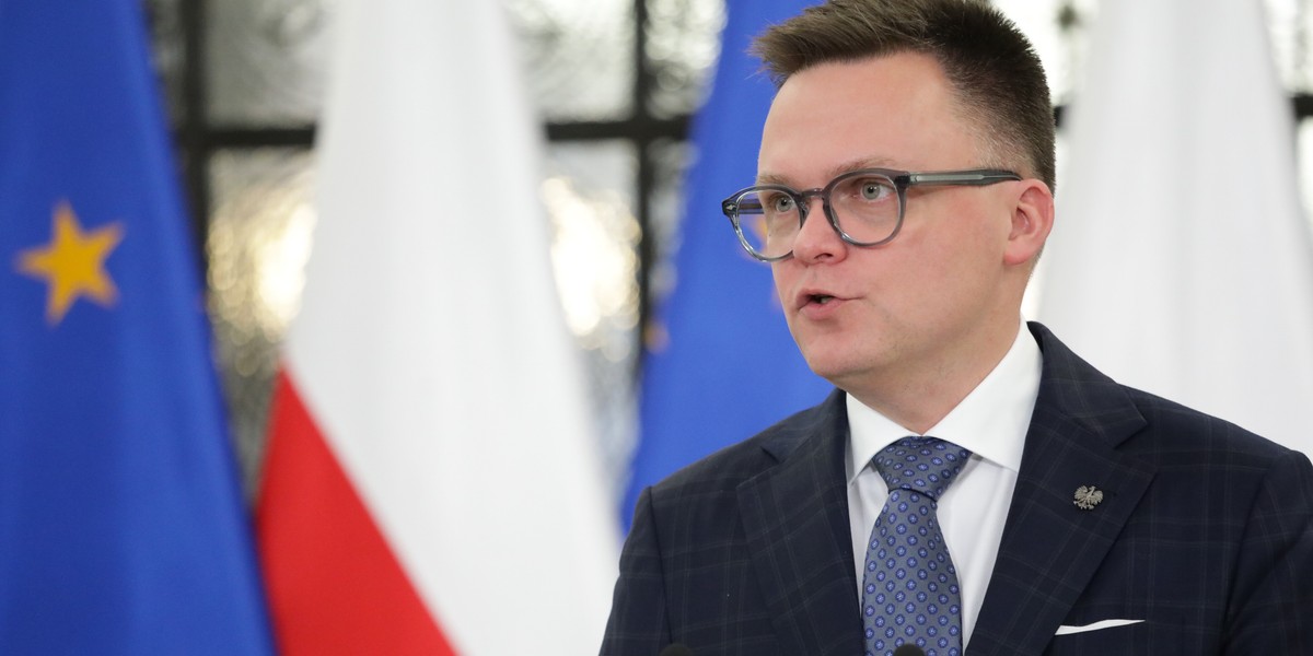 Marszałek Sejmu Szymon Hołownia