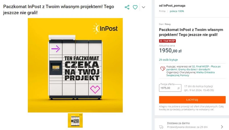 Oklejenie Paczkomatu