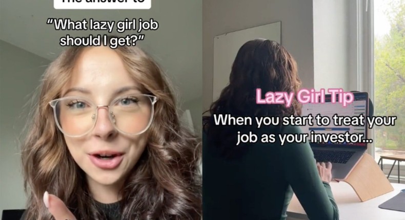 Gabrielle Judge, who coined the phrase lazy girl job.Gabrielle Judge/TikTok