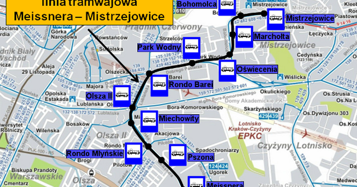 Kraków: bloki na trasie tramwaju - Wiadomości