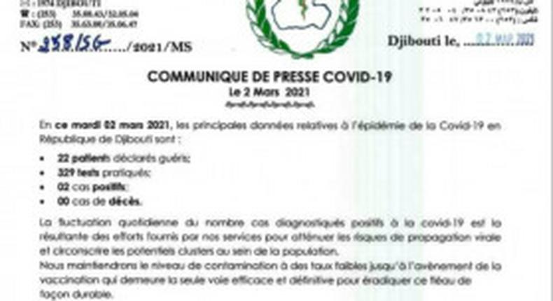 Ministere de la Santé de Djibouti