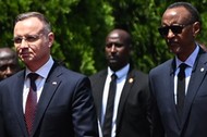 Prezydent RP Andrzej Duda oraz prezydent Rwandy Paul Kagame. Kigali, 07.02.2024 r.