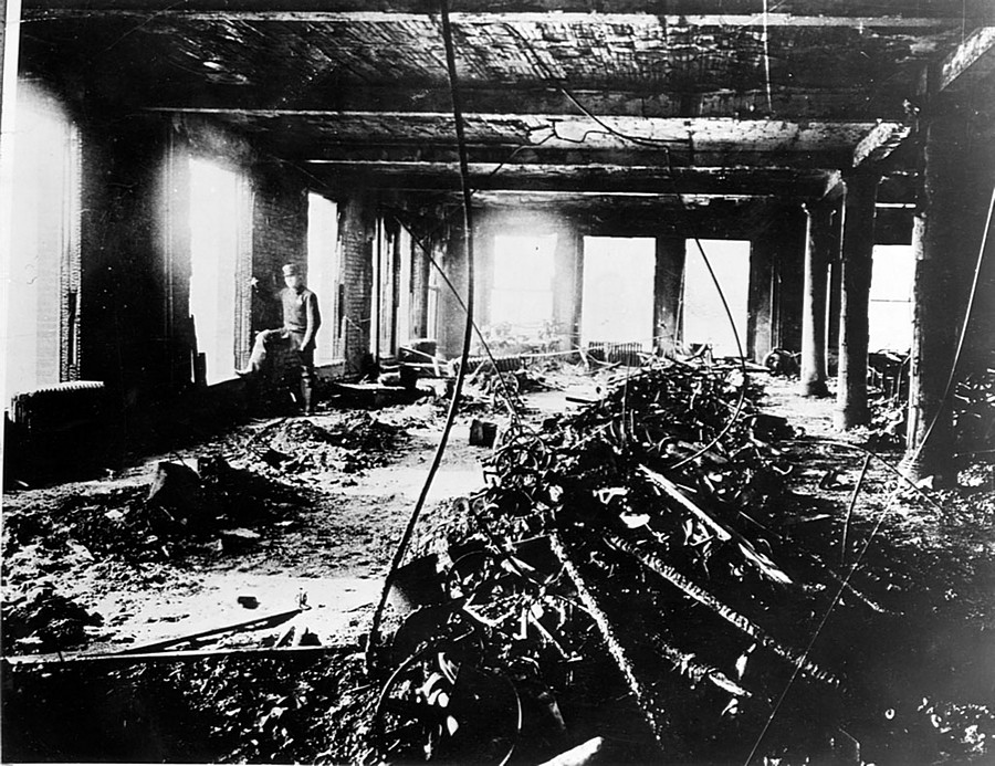 100 rocznica pożaru w szwalni firmy Triangle Shirtwaist Factory w NY