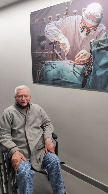 Lech Wałęsa przed operacją serca