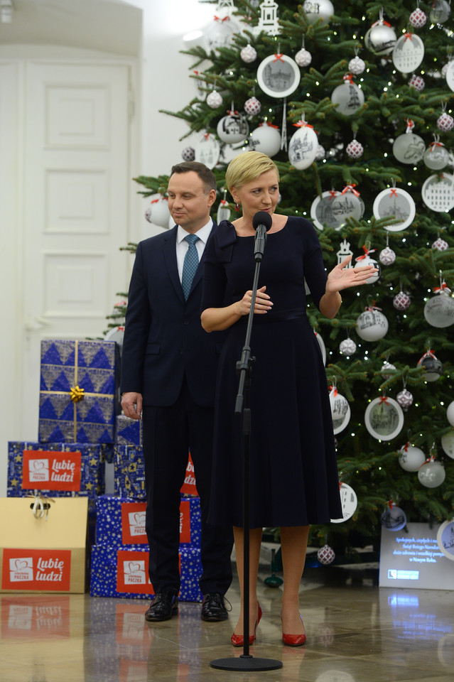 Agata Duda i Andrzej Duda wsparli Szlachetną Paczkę