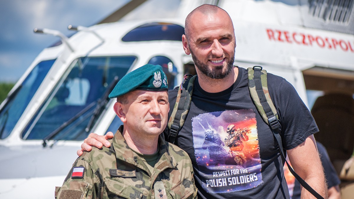 Marcin Gortat odwiedził żołnierzy z Giżycka