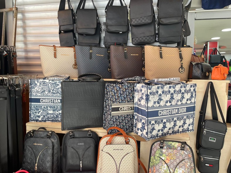 Bolsos en el bazar turco