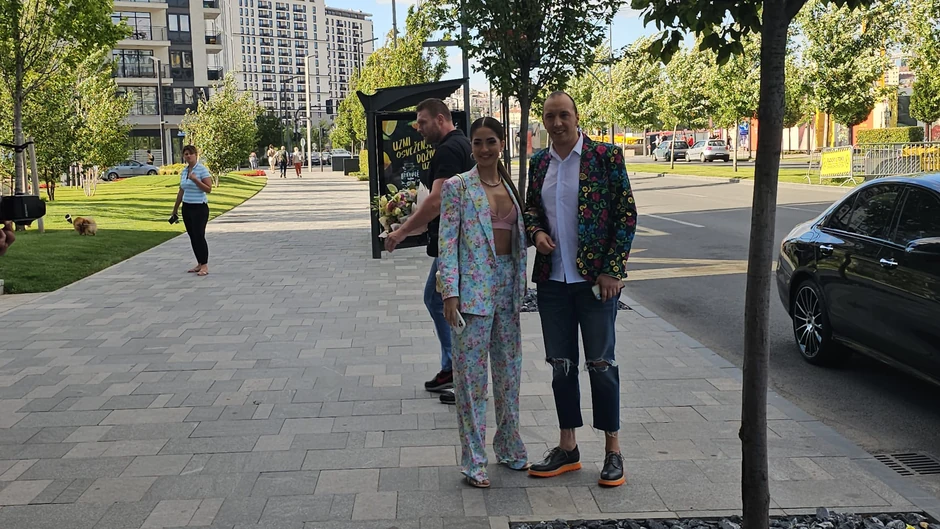 Anđela Đuričić sa obezbeđenjem