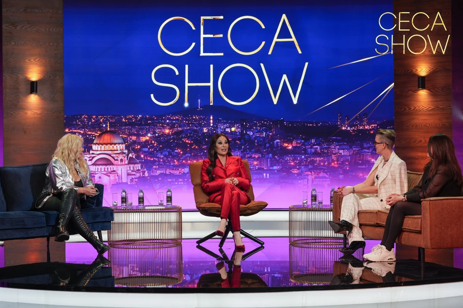 "Ceca show", gosti Tijana Dapčević, Ivana Peters i Zorana Pavić