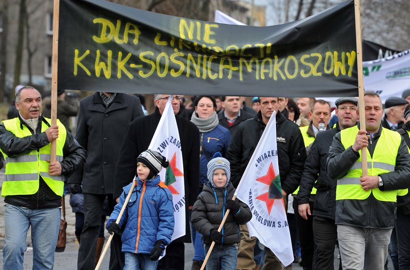 Pikieta w KWK Sośnica-Makoszowy