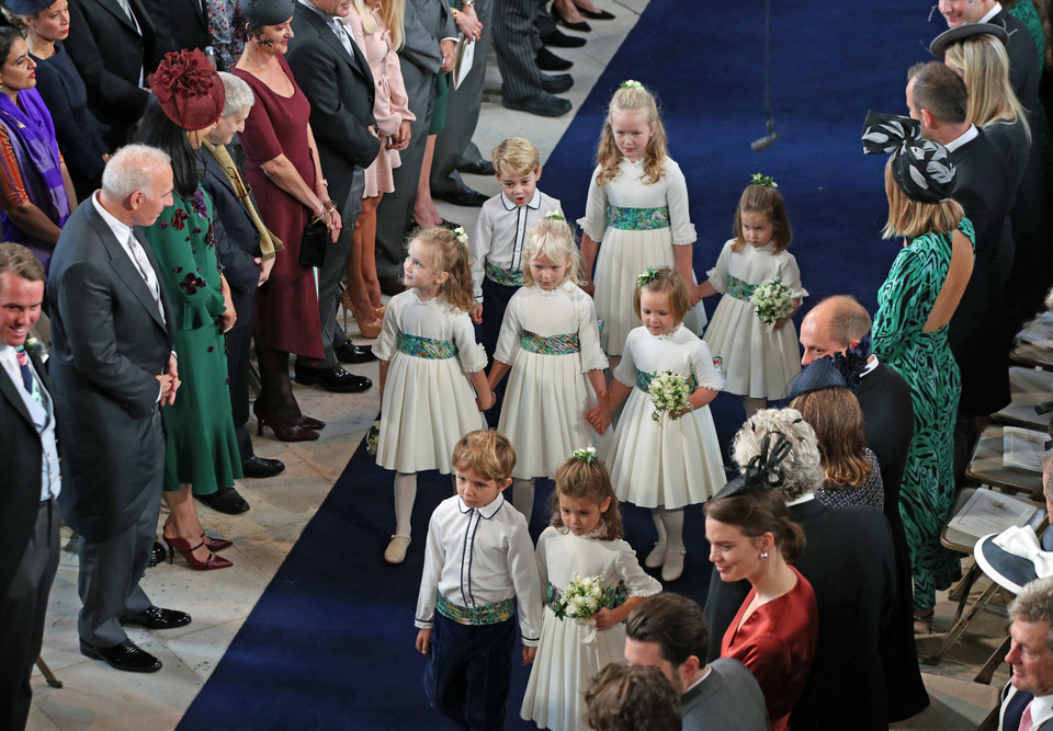 Dzieci brytyjskiego dworu na ślubie księżniczki Eugenii