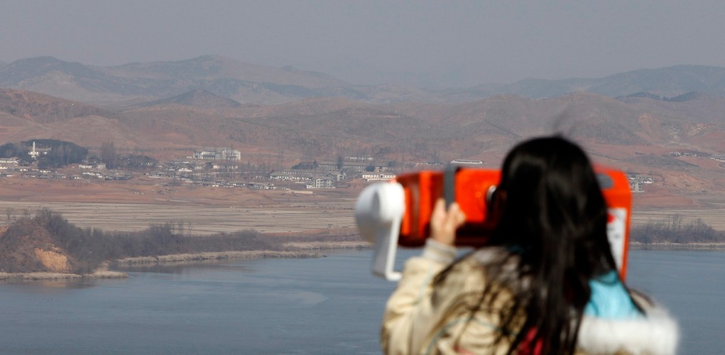 Na granicy Korei Północnej i Południowej