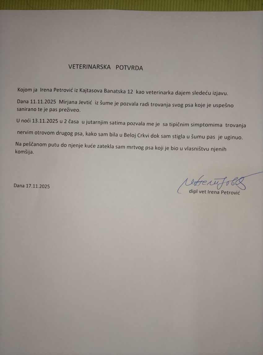 Veterinarska potvrda