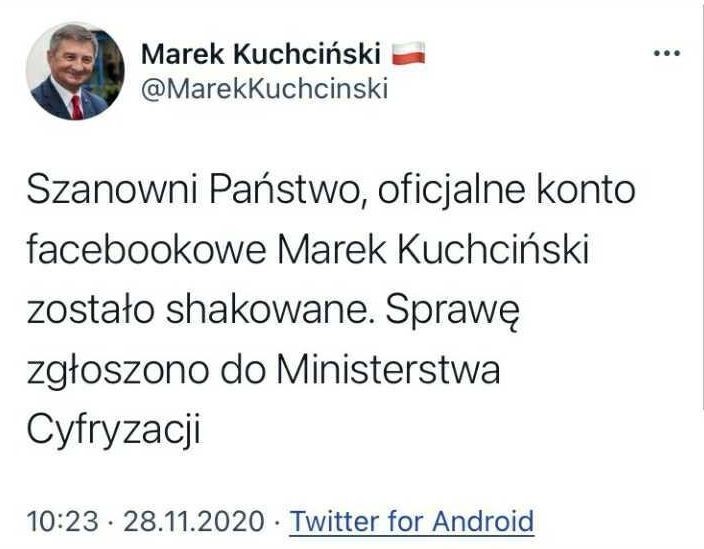 Wpis Marka Kuchcińskiego