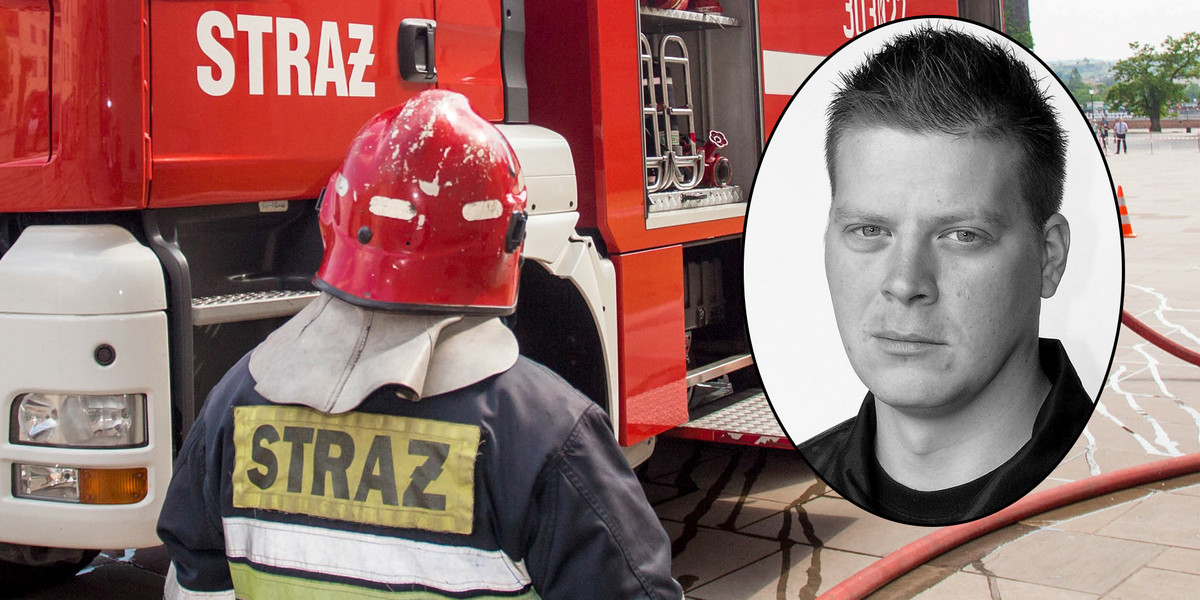 Nie żyje strażak Marcin Ratajczak.