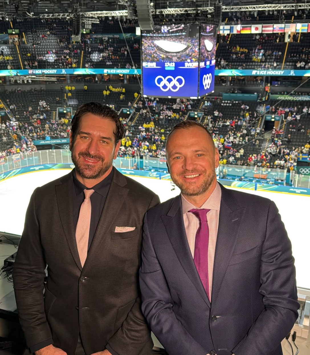 Boris Valábik a Marián Gáborík na ZOH 2026.