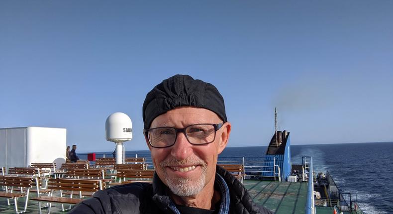 Norm Bour is a nomad who travels the world by ferry when possible with his wife, Kathleen.Courtesy of Norm Bour