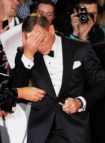 Daniel Craig na premierze 'Skyfall'