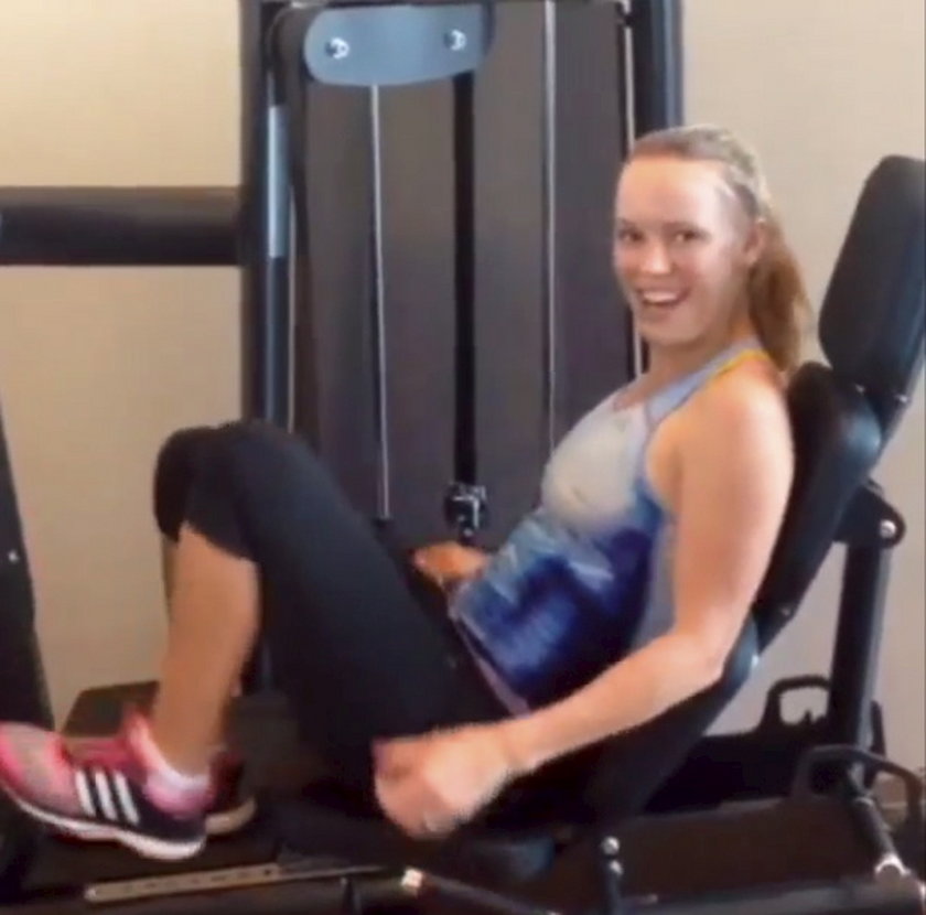 Karolina Woźniacki pochwaliła się na Instagramie, jak trenuje na siłowni!